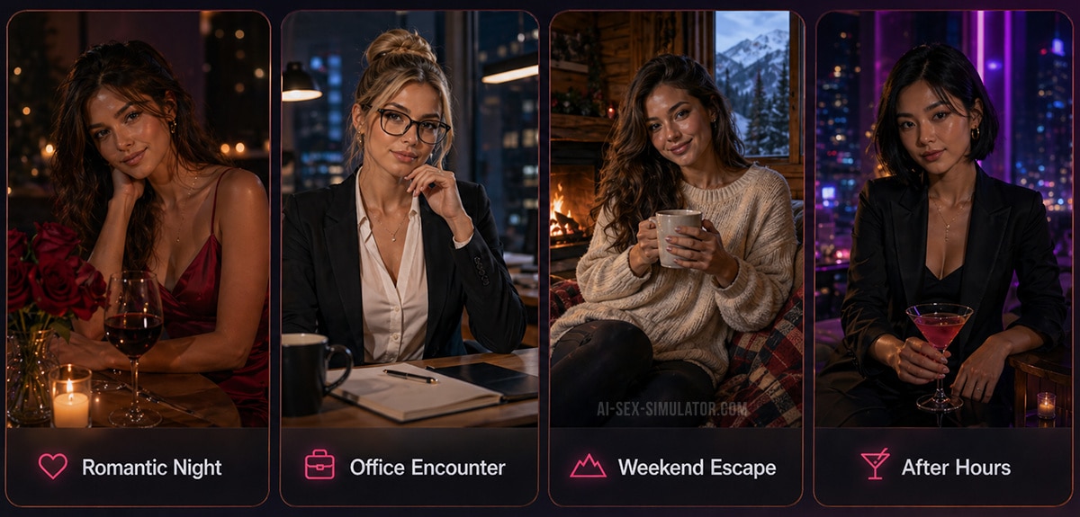 XXX scenario generation tool with theme selectors
